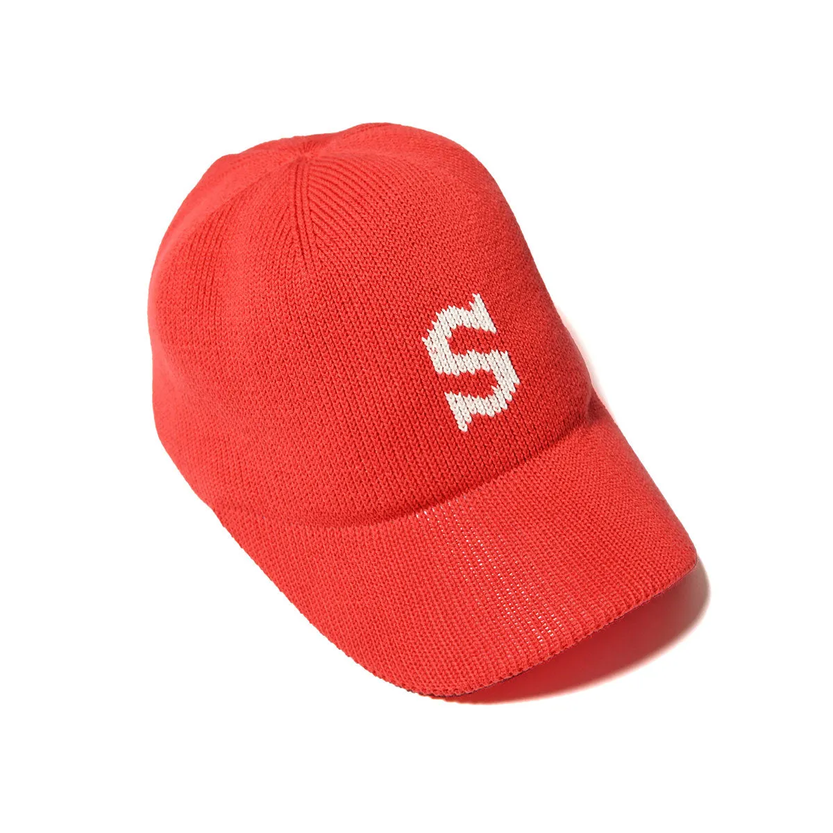 HOMEGAME - S LOGO COTTON KNIT BASEBALL CAP RED【HG241418】