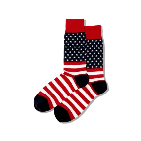 HOTSOX Men's Flag Crew Socks