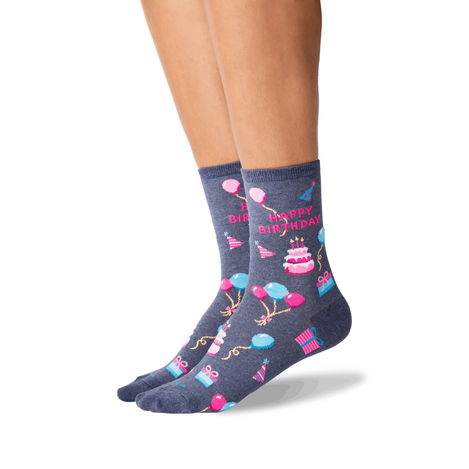 HOTSOX Women's Happy Birthday Crew Socks