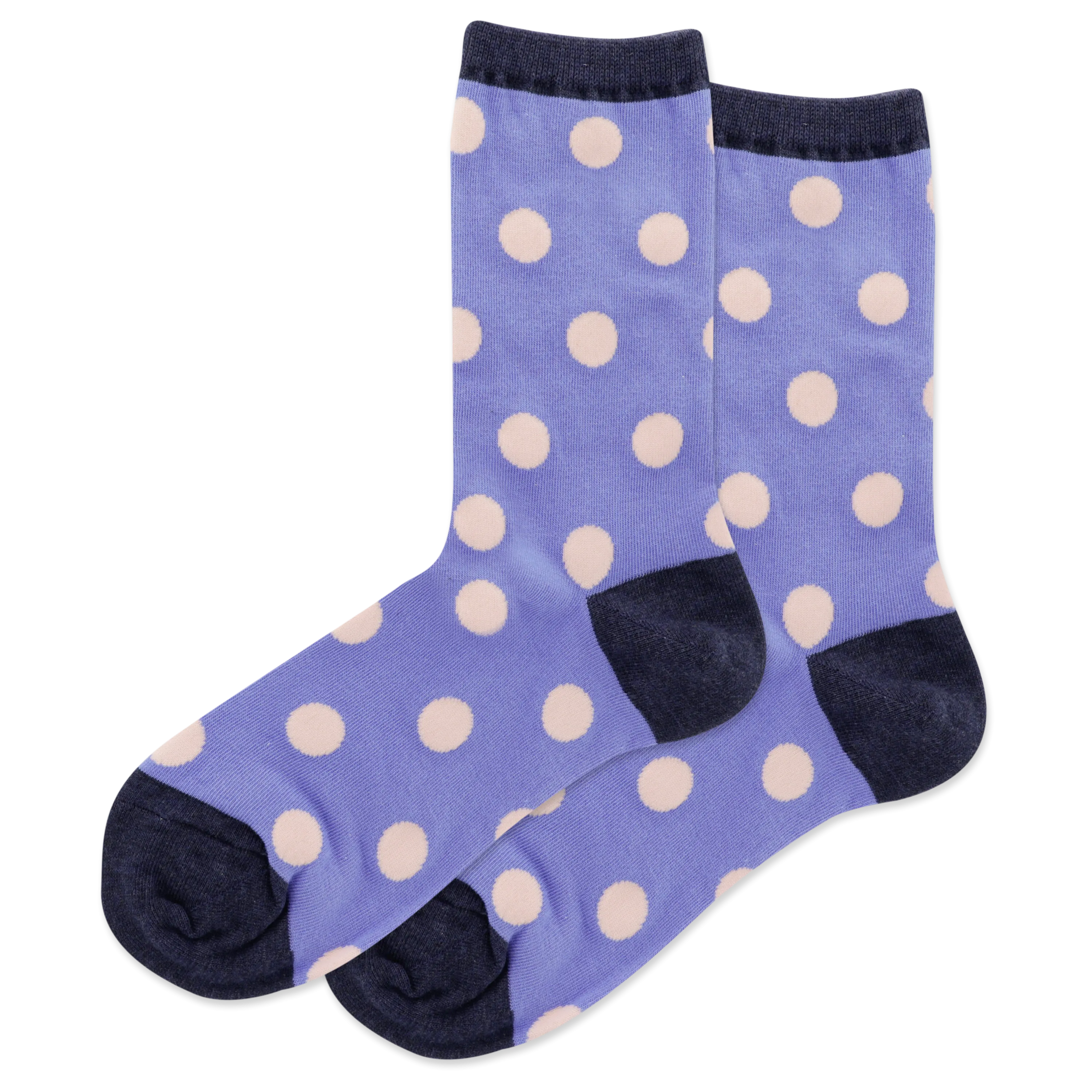 HOTSOX Women's Large Polka Dots Crew Socks