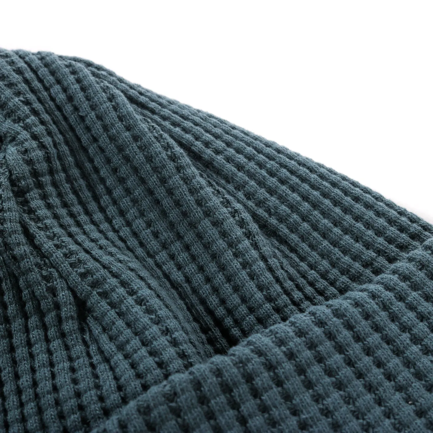 JACKMAN WAFFLE KNIT CAP DARK TURQUOISE