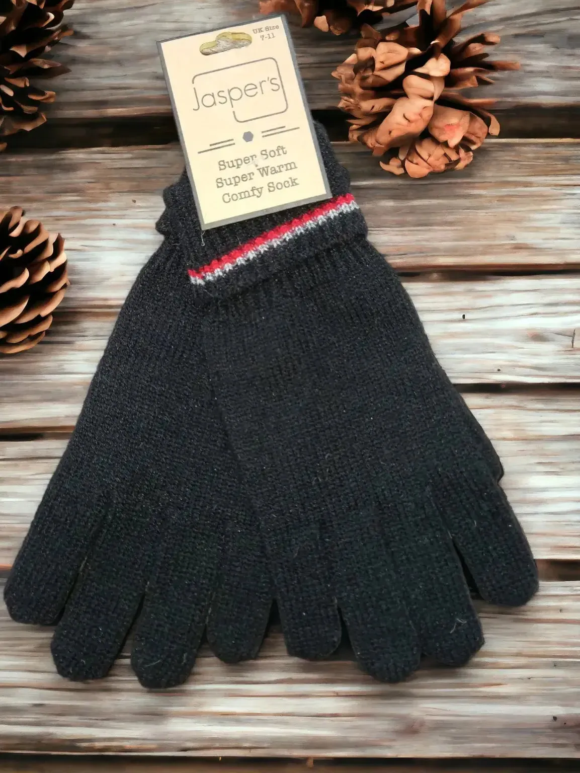 Jasper's - Cosy Men’s Double Striped Gloves