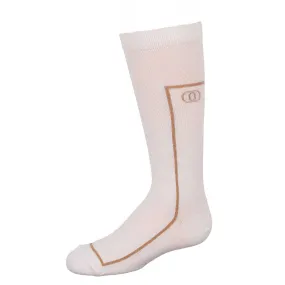 Jrp Girls Orchid Knee Socks White/Copper