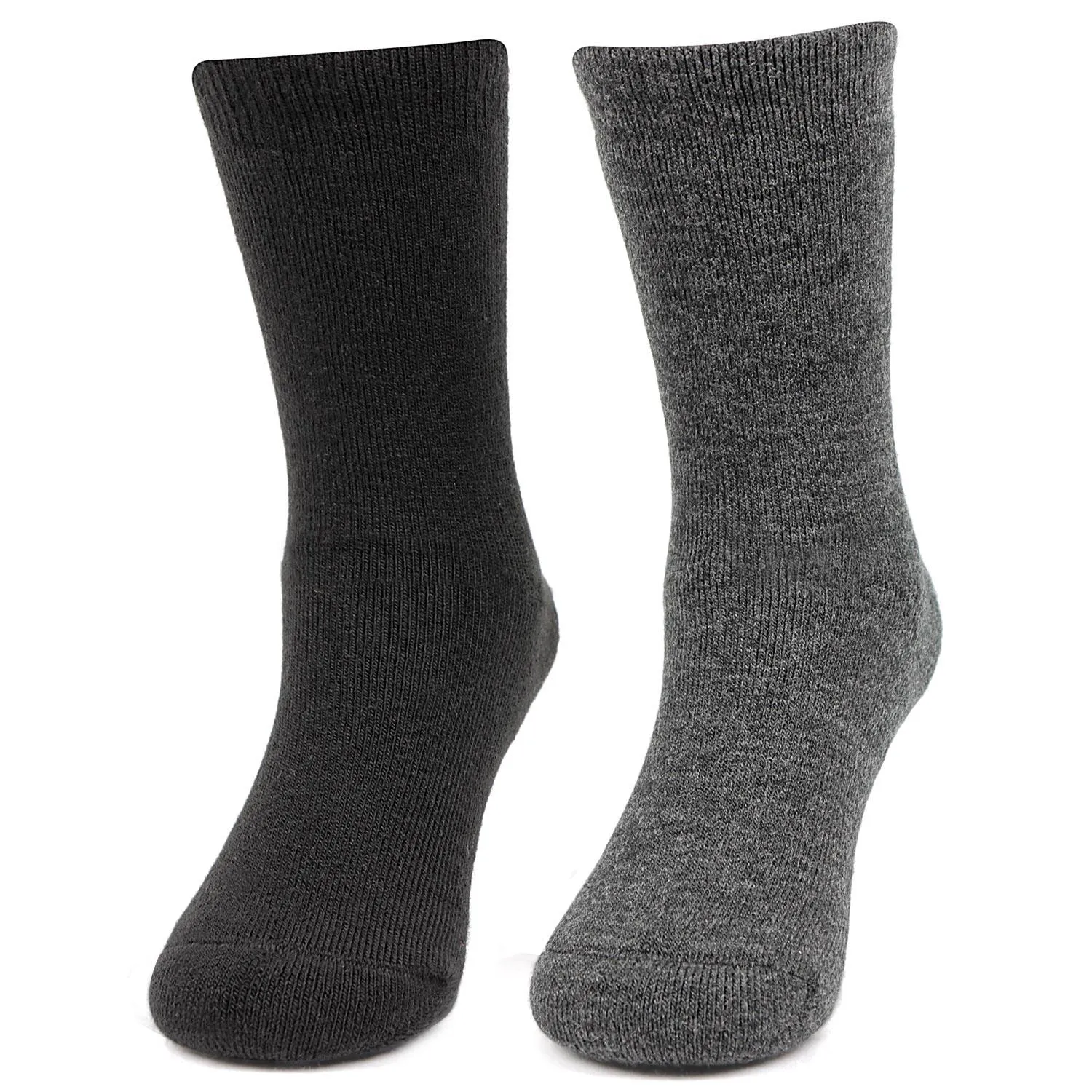 Kids Plain Multicoloured Woolen Crew Socks- Pack of 2