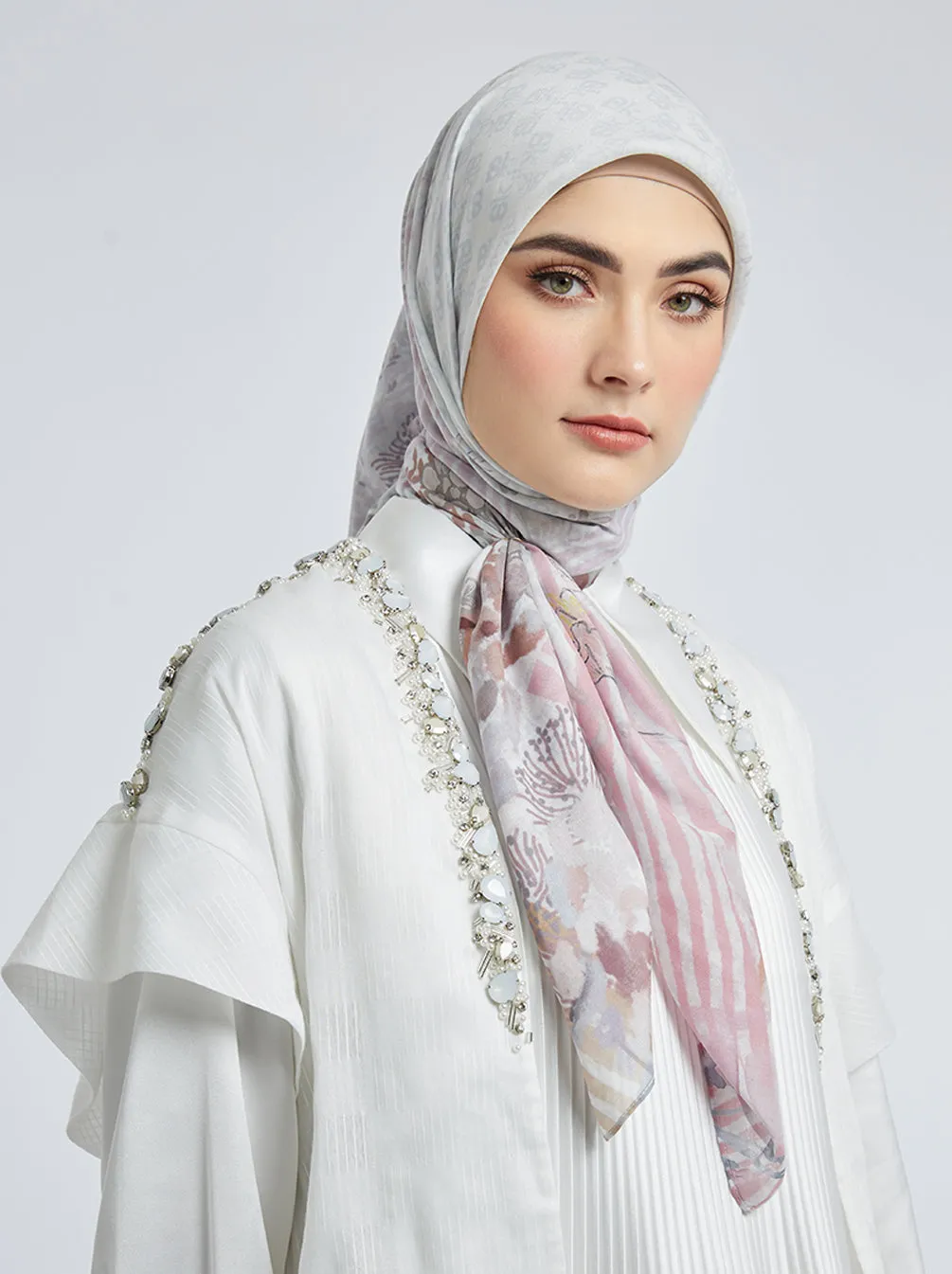 KIMMONIA SIGNATURE SCARF WHITE DOVE