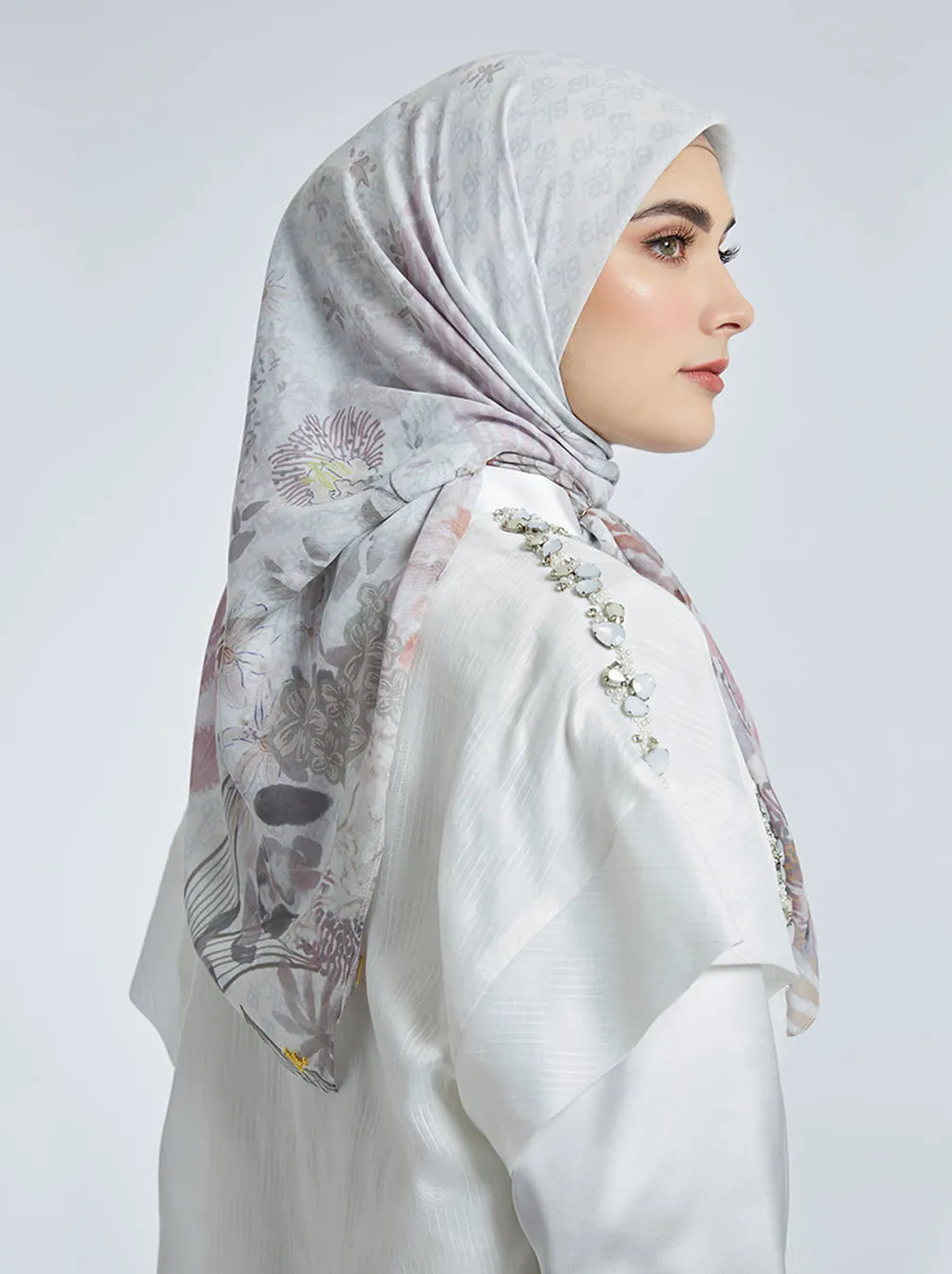 KIMMONIA SIGNATURE SCARF WHITE DOVE