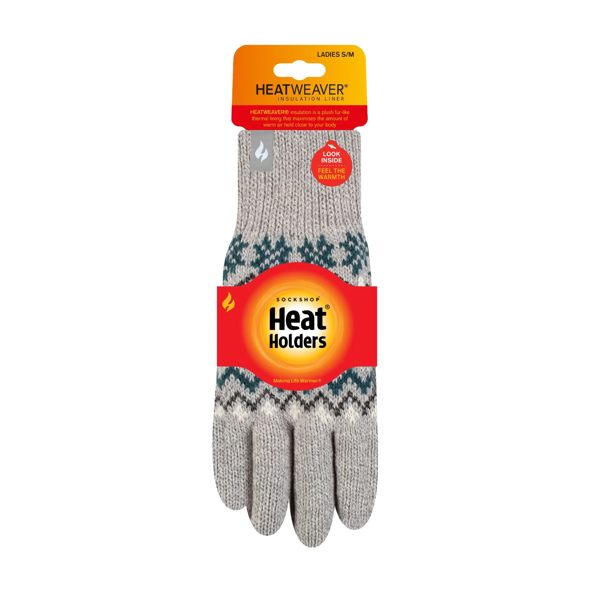 Ladies Avens Thermal Gloves - Light Grey