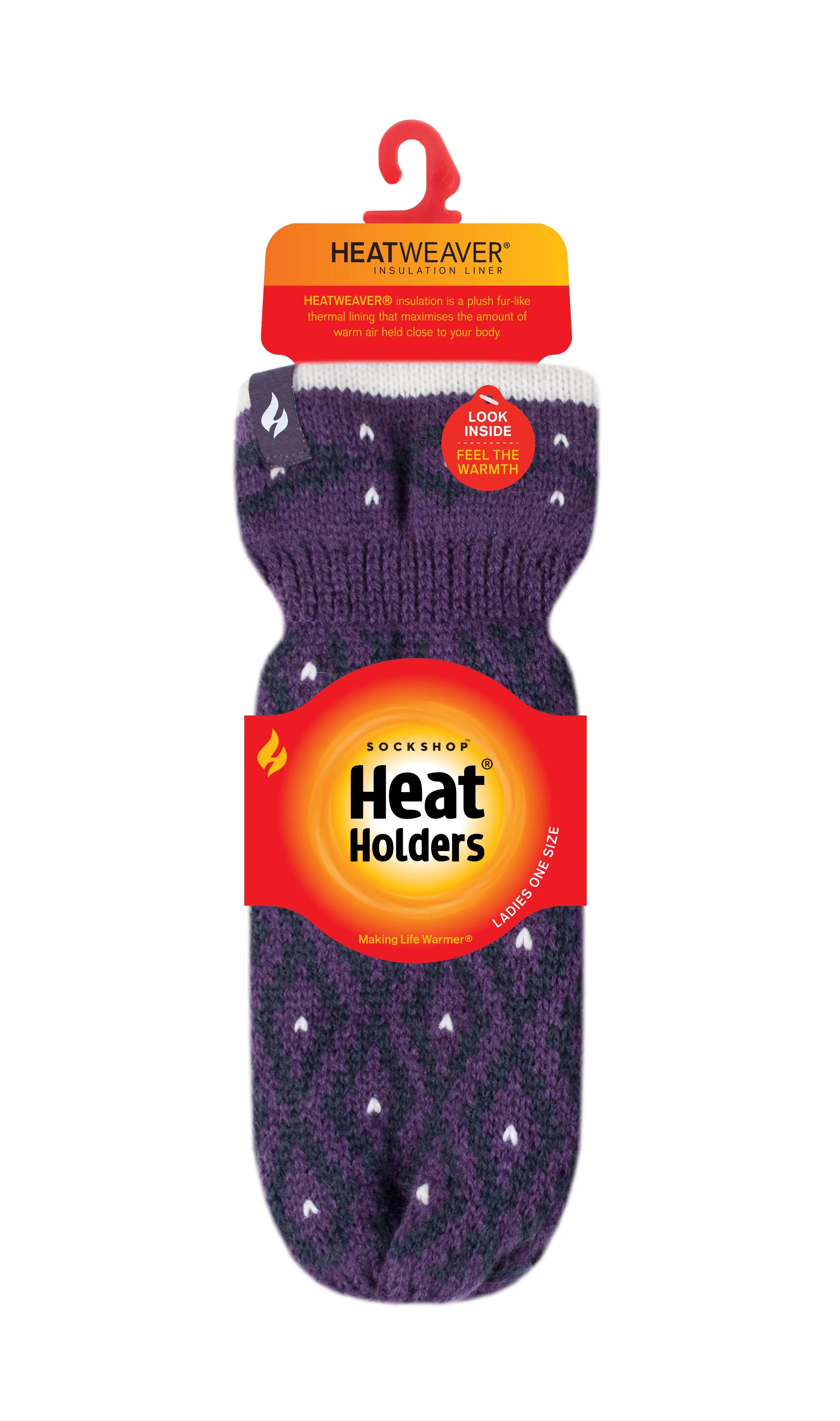 Ladies Copenhagen Mittens - Purple