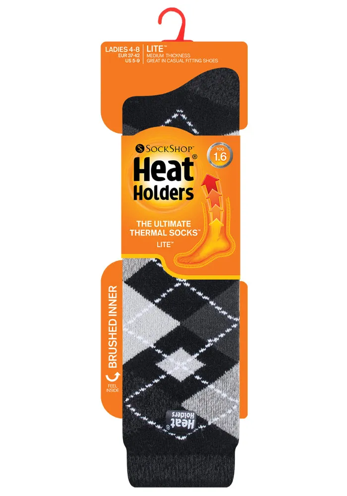 Ladies Lite Argyle Long Socks - Frodsham