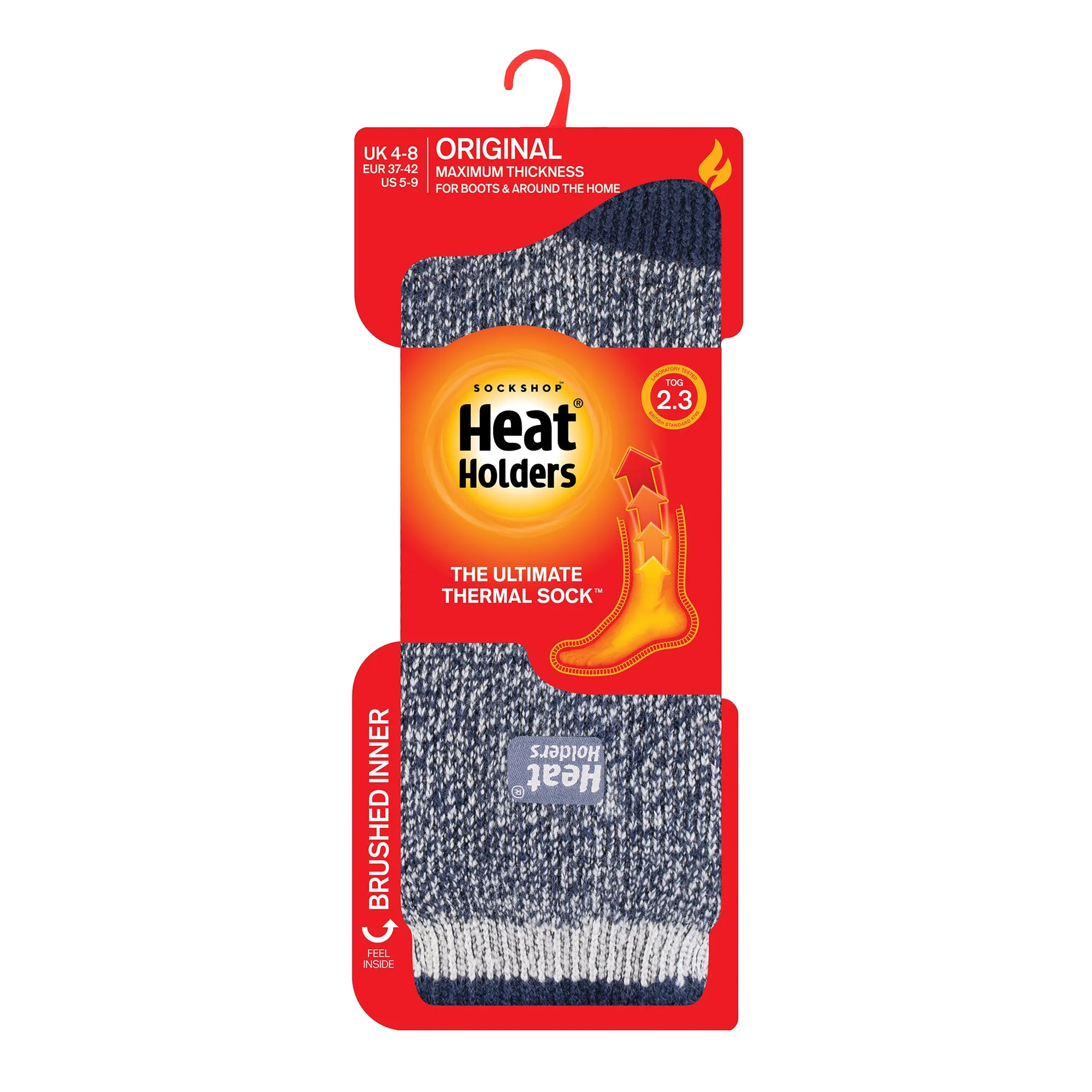 Ladies Original Caldbeck Twist Socks - Navy & Wisteria