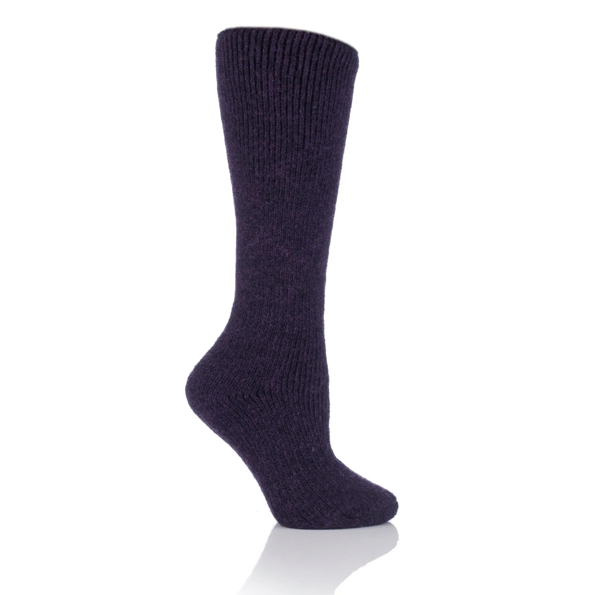 Ladies Original Long Wool Socks - Purple