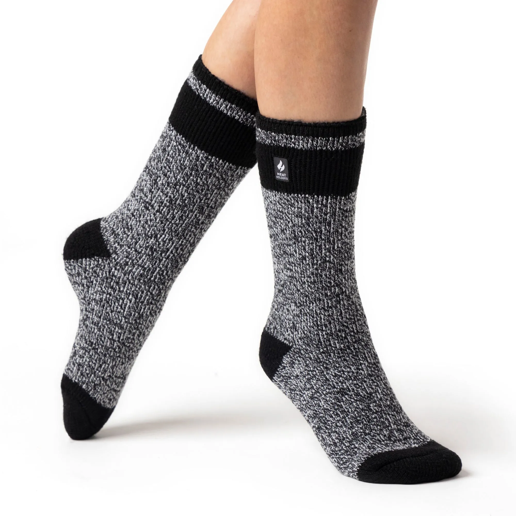 Ladies Original Sydney Block Stripe Socks - Black