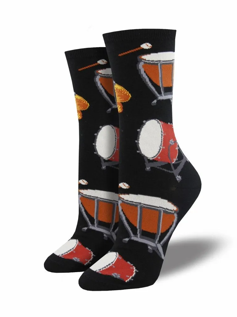 Ladies Percussion Graphic Socks