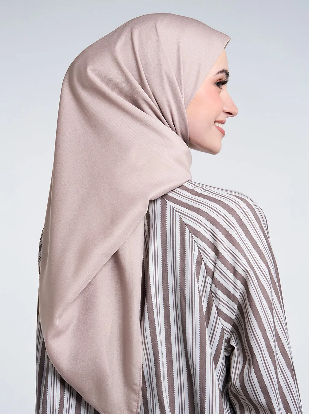 LIGHT VOILE SCARF PLAIN ALMOND MILK