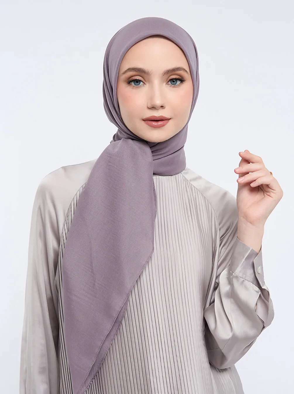 LIGHT VOILE SCARF PLAIN TAUPE