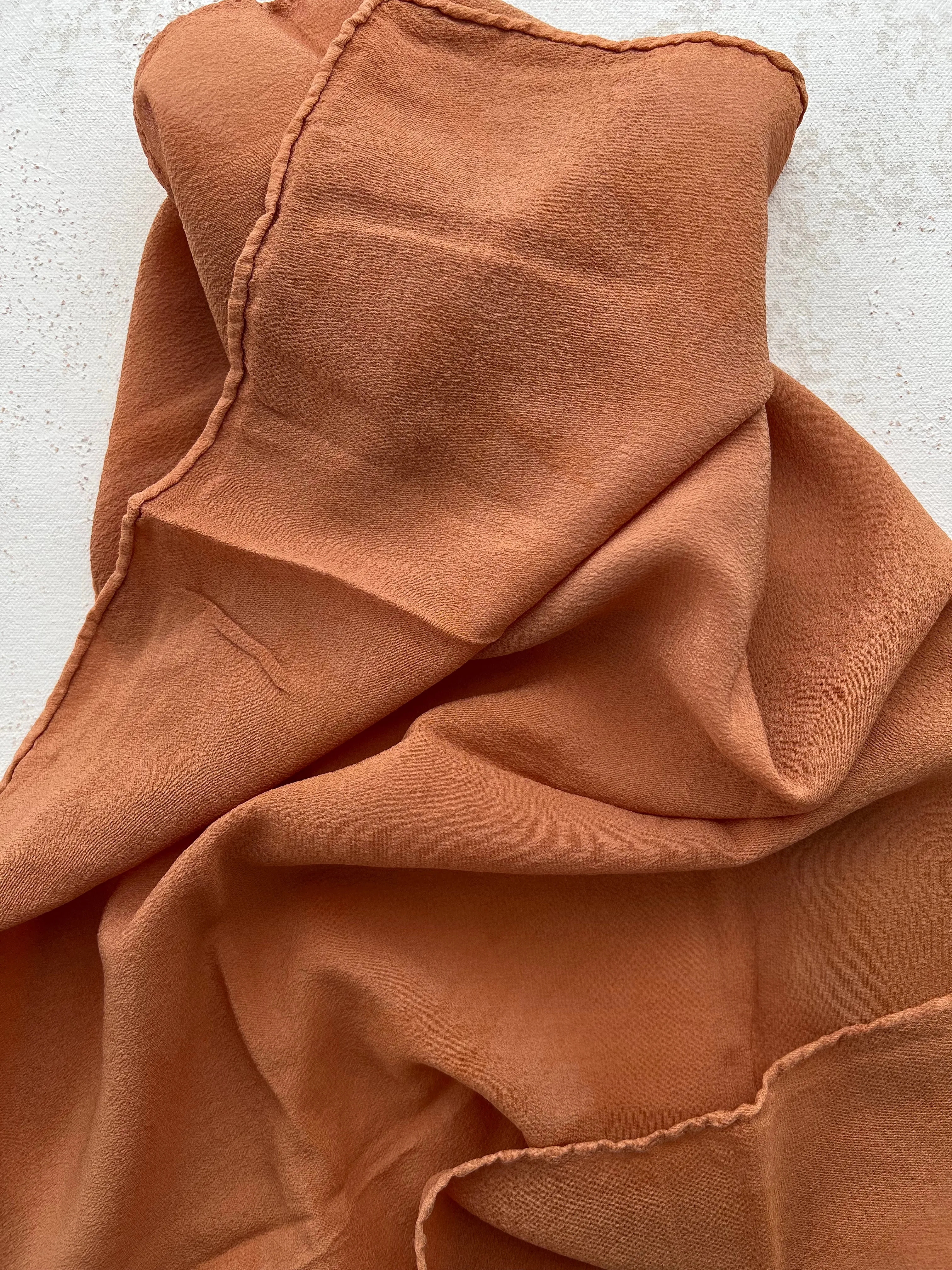 Medium Orange Silk Scarf 'The Scout' 443