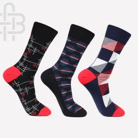 Men Formal Business/ Office Socks - Pack Of 3