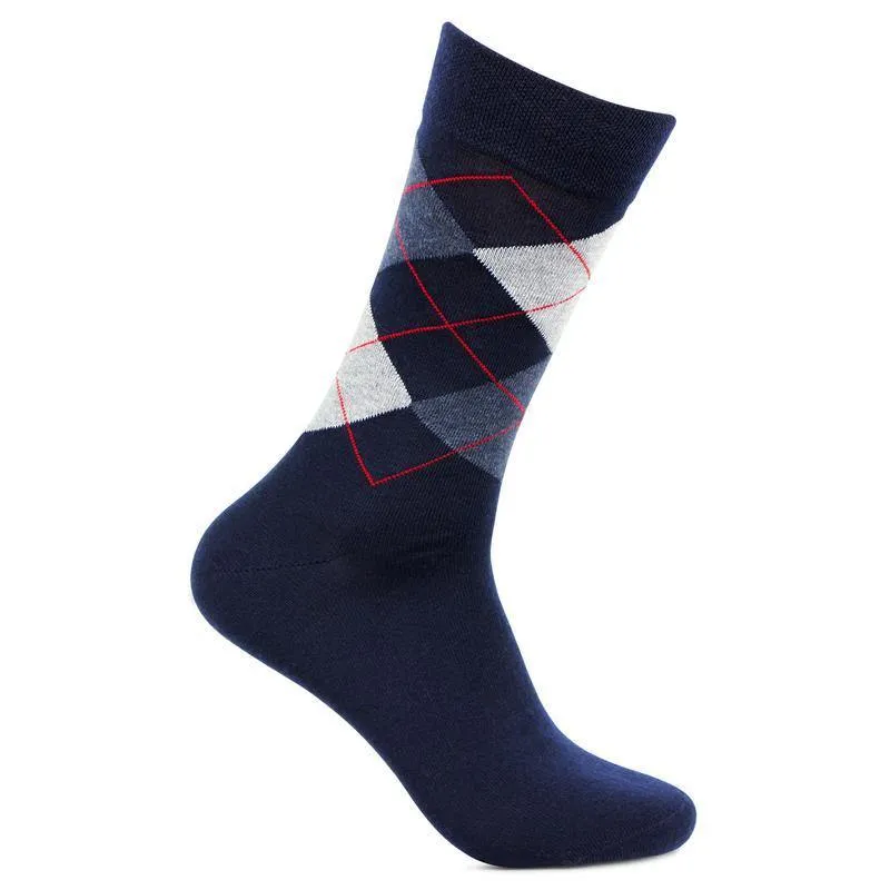 Men's Classic Argyle Multicolored Woolen Socks