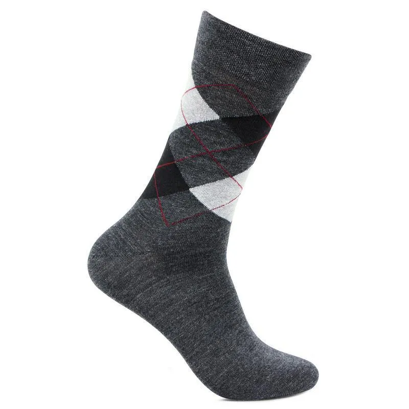 Men's Classic Argyle Multicolored Woolen Socks