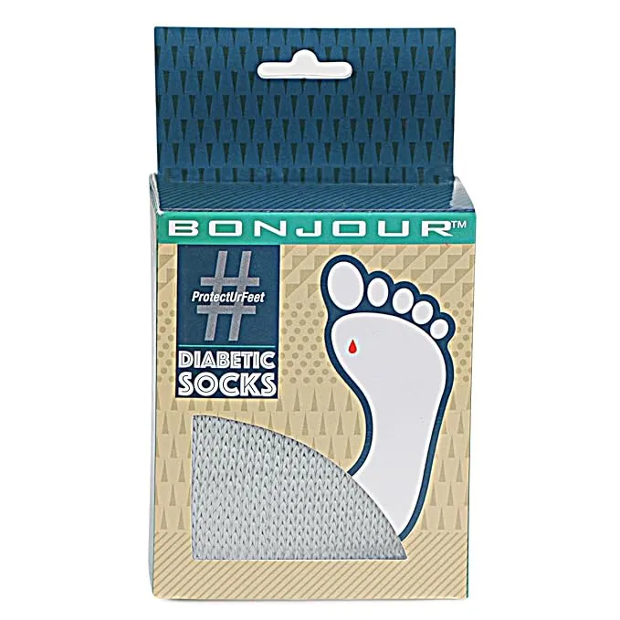 Men's Diabetic Socks (Light Grey)