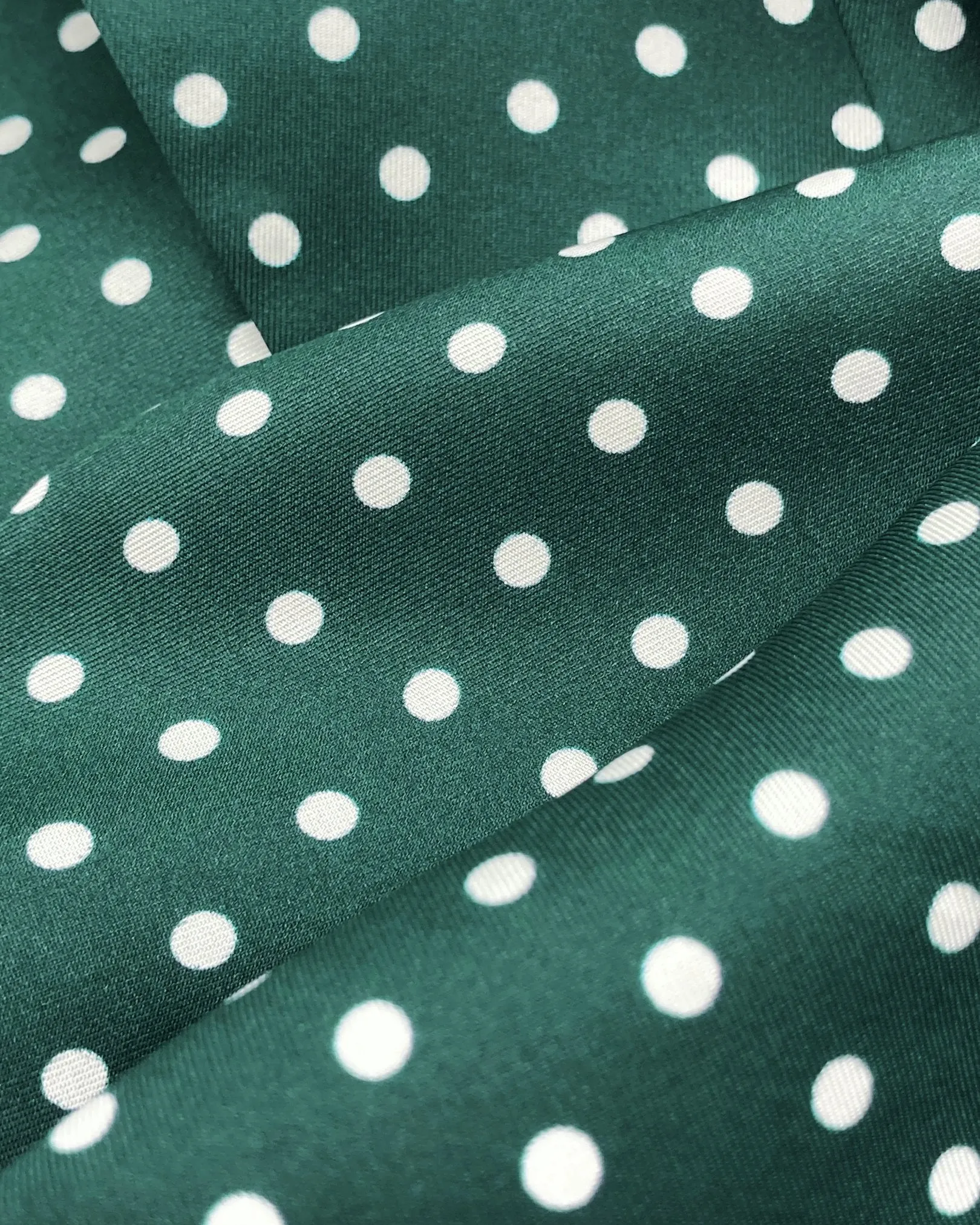 Men's Silk Polka Dot Scarf in Racing Green - The Westminster RG