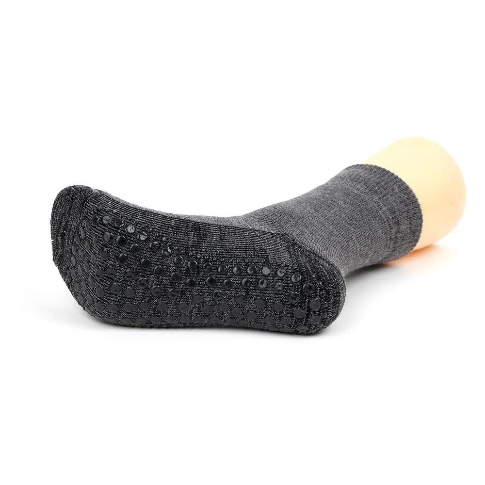 Men's Woolen Anti-Skid (Gripper) Indoor Socks -Anthra