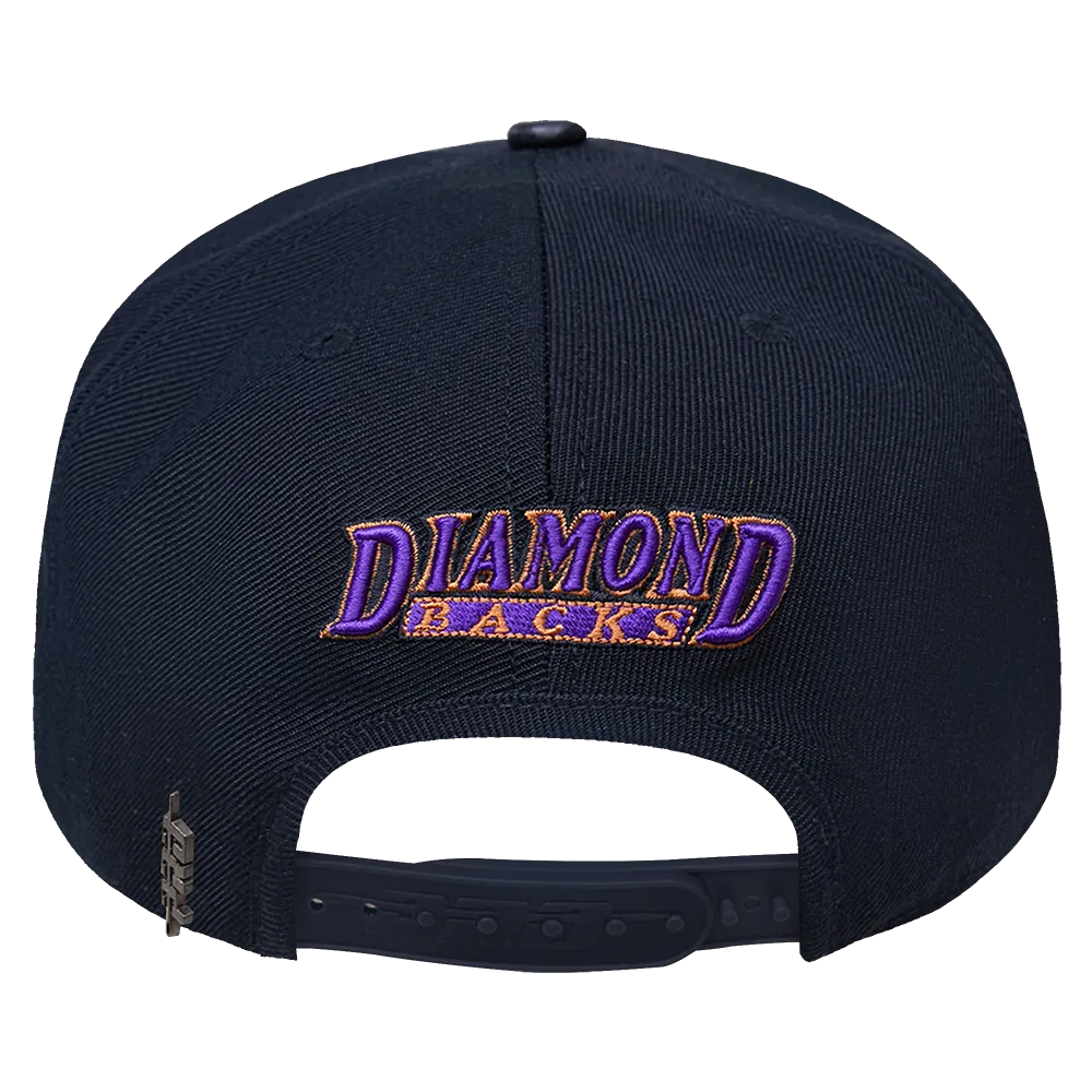 MLB ARIZONA DIAMONDBACKS RETRO CLASSIC UNISEX WOOL SNAPBACK HAT (BLACK/PURPLE)