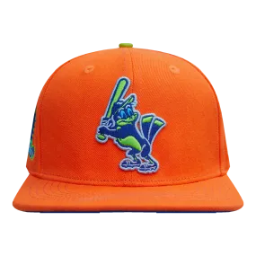 MLB BALTIMORE ORIOLES COOPERSTOWN NEON WOOL UNISEX SNAPBACK HAT (NEON ORANGE)