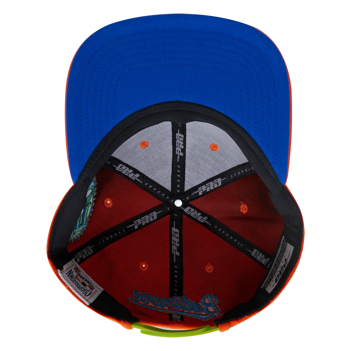 MLB BALTIMORE ORIOLES COOPERSTOWN NEON WOOL UNISEX SNAPBACK HAT (NEON ORANGE)