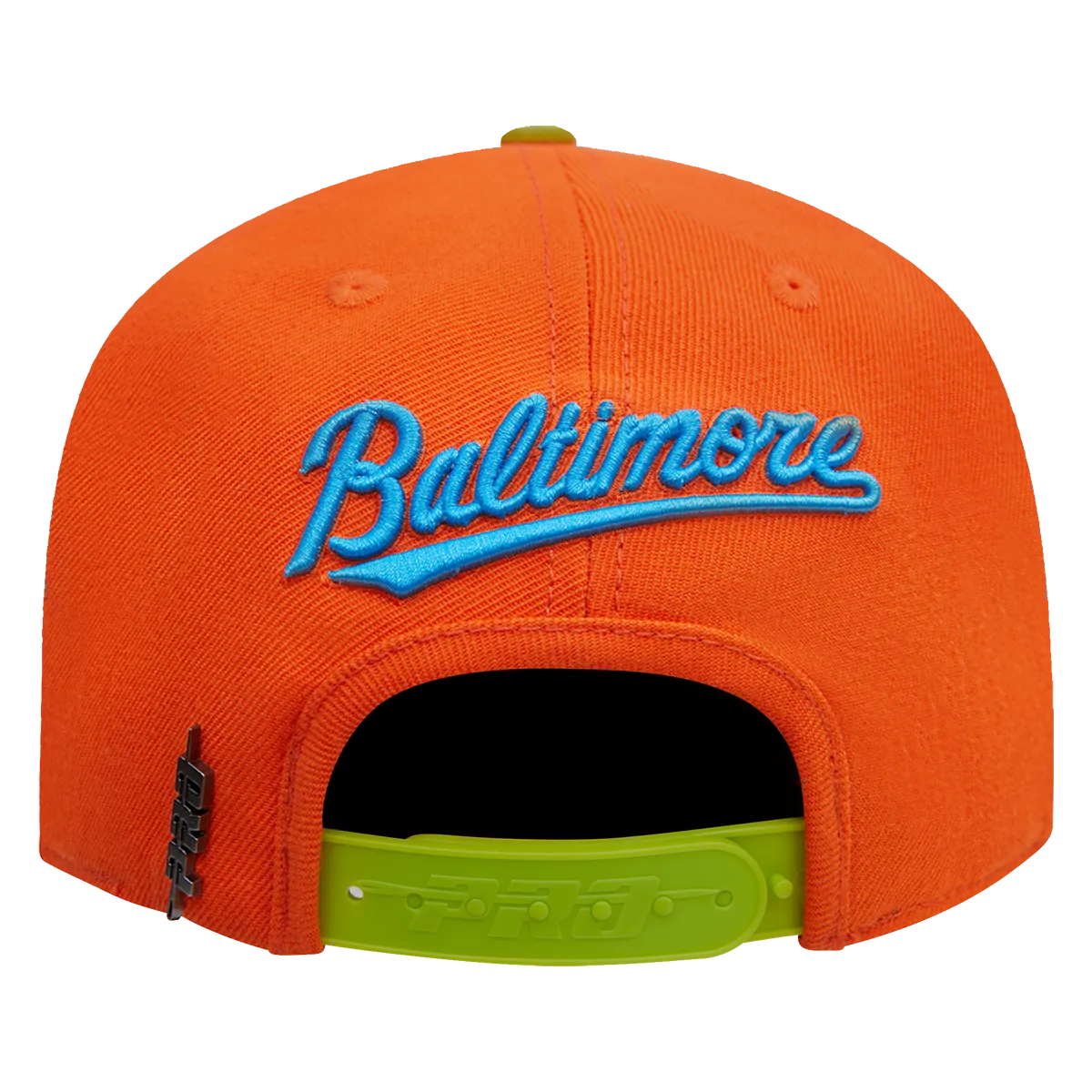 MLB BALTIMORE ORIOLES COOPERSTOWN NEON WOOL UNISEX SNAPBACK HAT (NEON ORANGE)