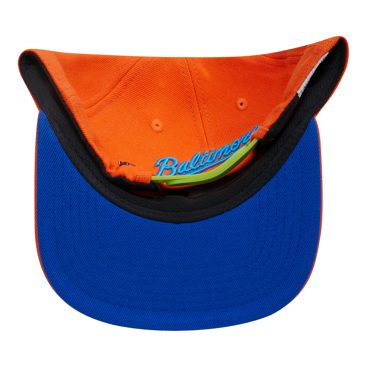 MLB BALTIMORE ORIOLES COOPERSTOWN NEON WOOL UNISEX SNAPBACK HAT (NEON ORANGE)