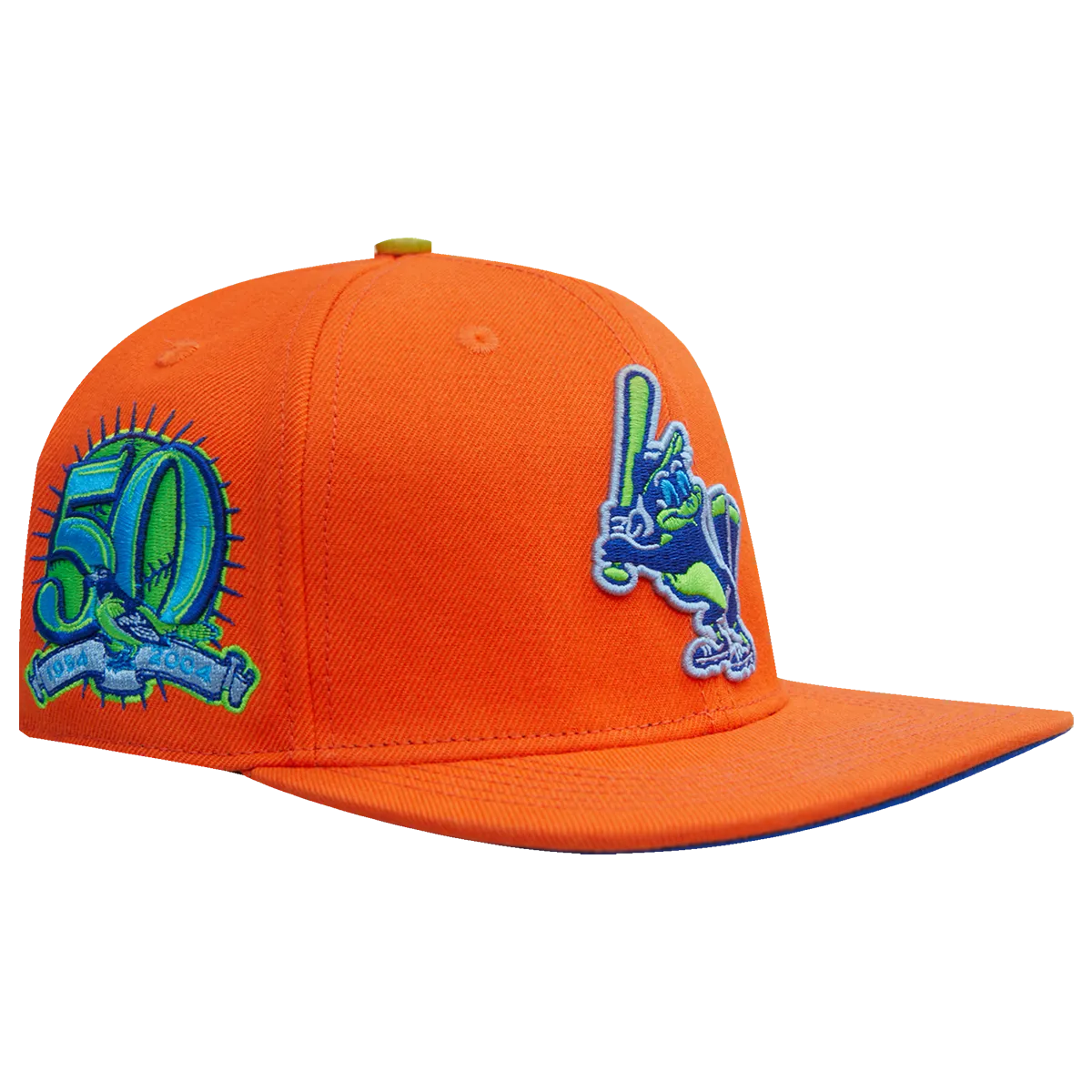 MLB BALTIMORE ORIOLES COOPERSTOWN NEON WOOL UNISEX SNAPBACK HAT (NEON ORANGE)