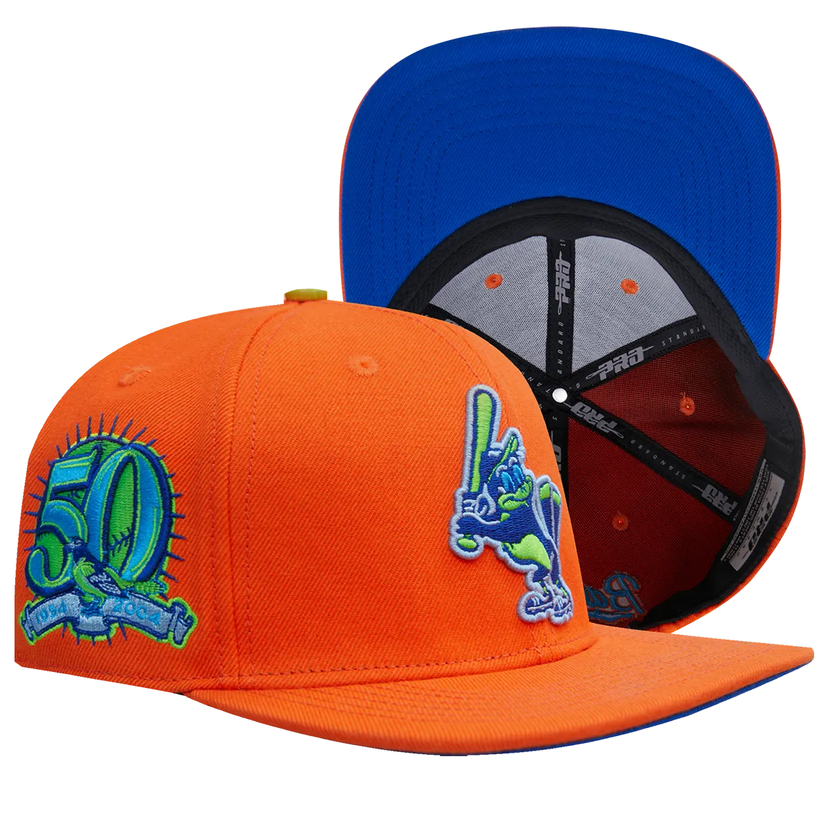 MLB BALTIMORE ORIOLES COOPERSTOWN NEON WOOL UNISEX SNAPBACK HAT (NEON ORANGE)