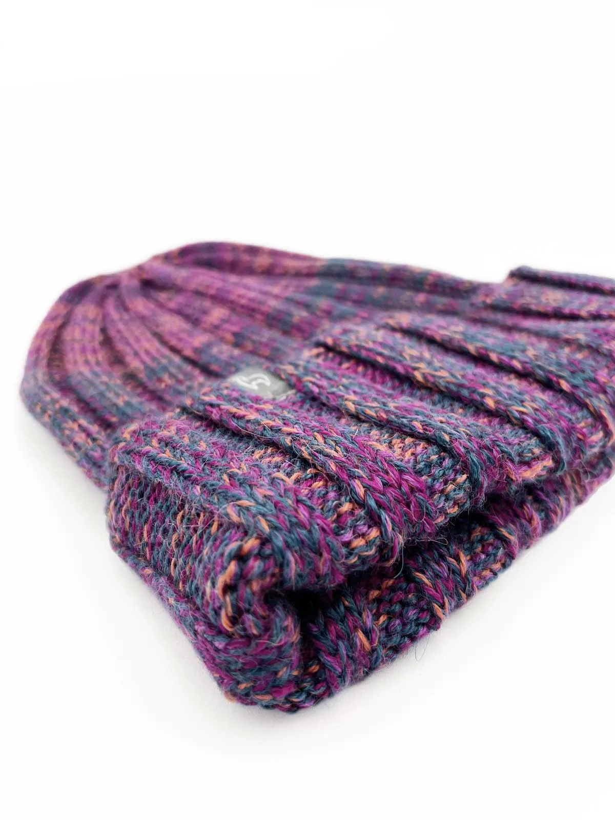 NEW! Alpaca Beanie Hat - Accordion - Berry Burst