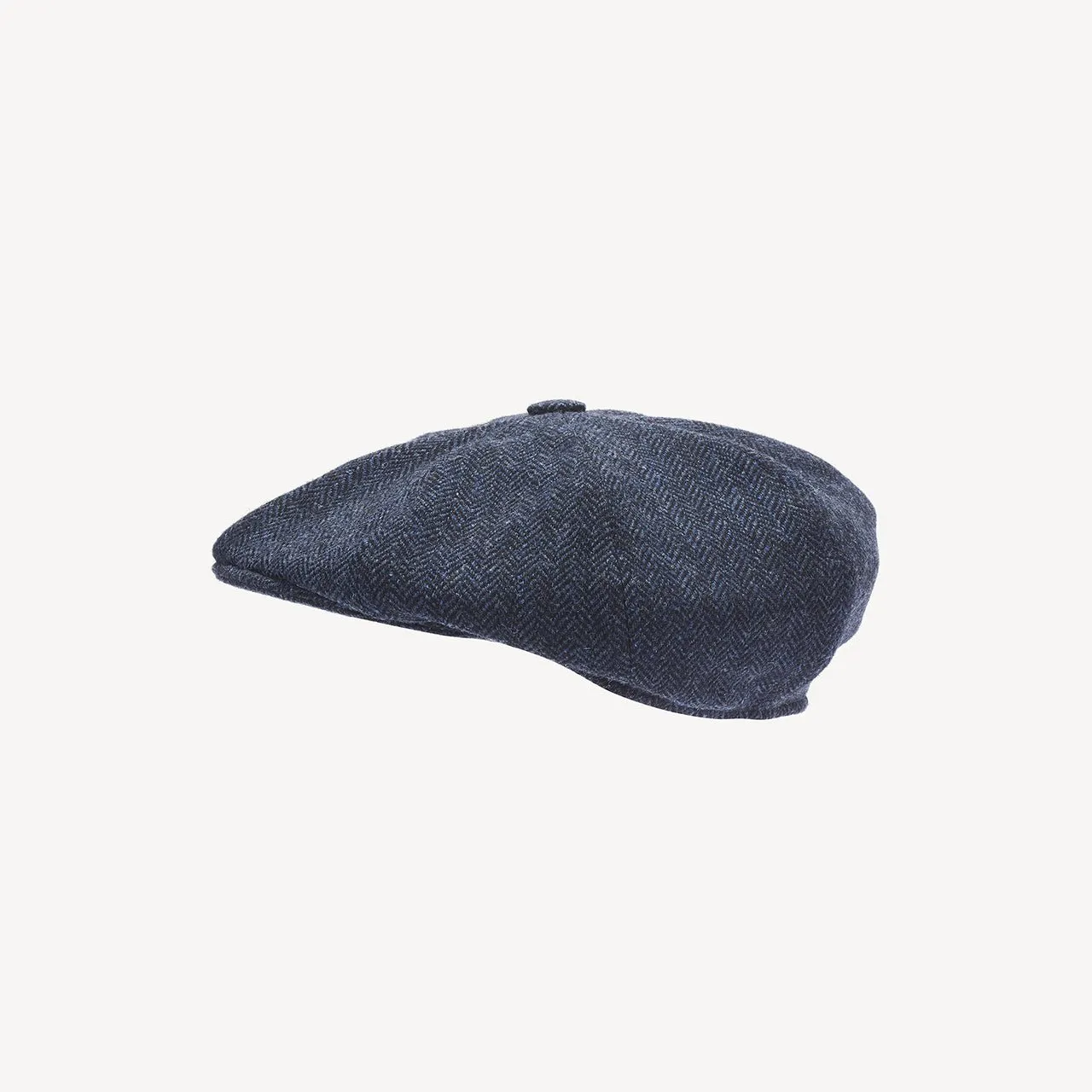 Newsboy Cap - Navy Herringbone