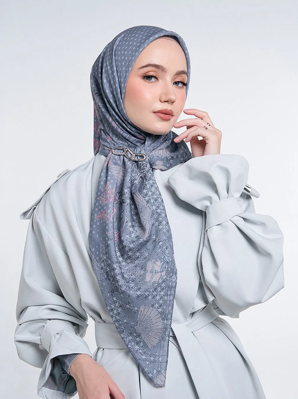 NUANSA SIGNATURE SCARF DEEP SEA