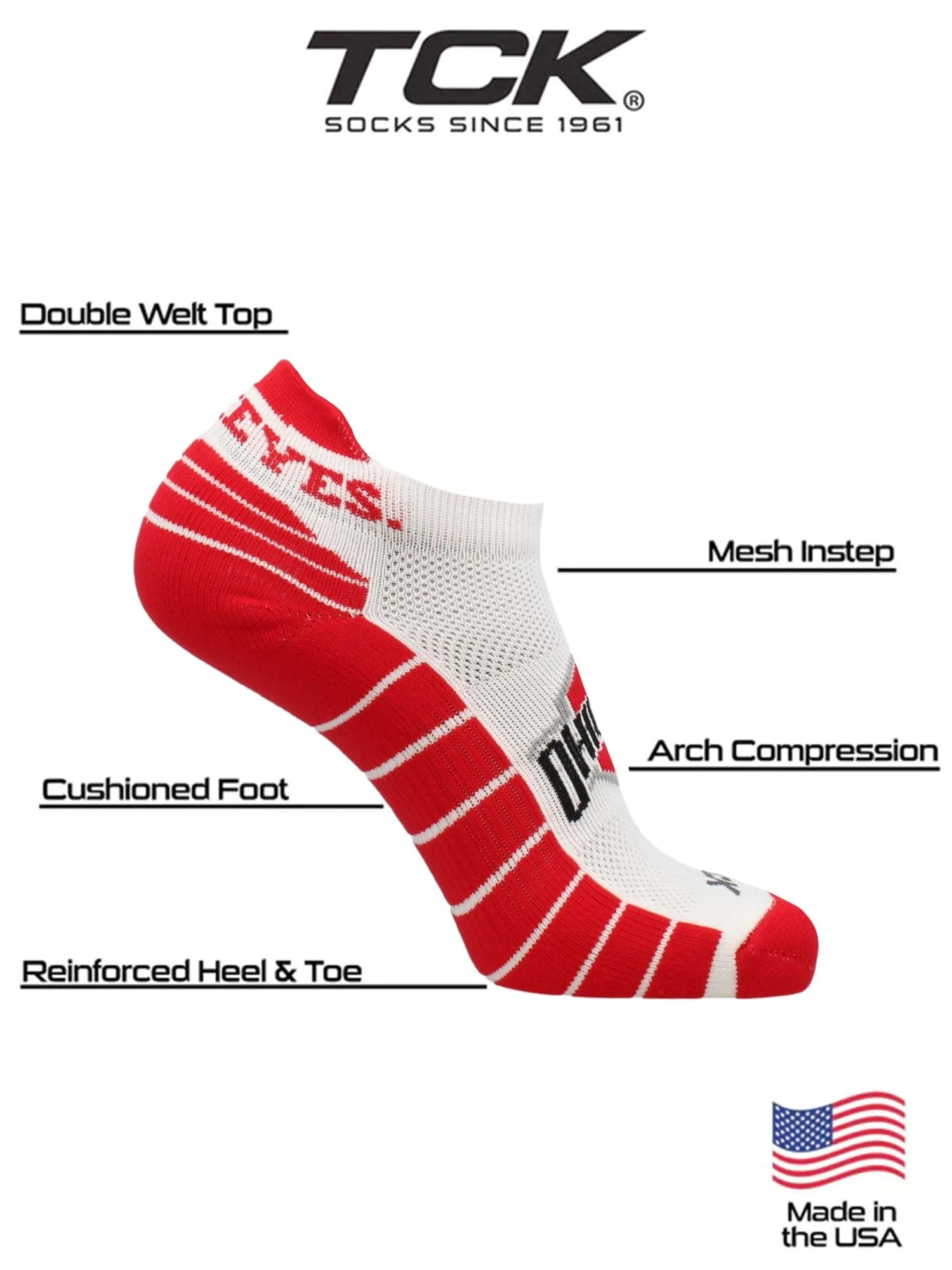 Ohio State Buckeyes Golf Socks