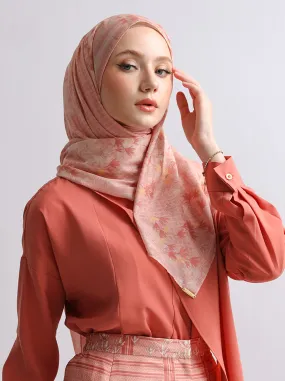 ORVA RAYA SIGNATURE SCARF SALMON