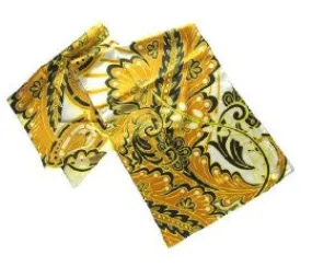 Paisley & Pods w/Gray - Pangborn Design Scarf 11014