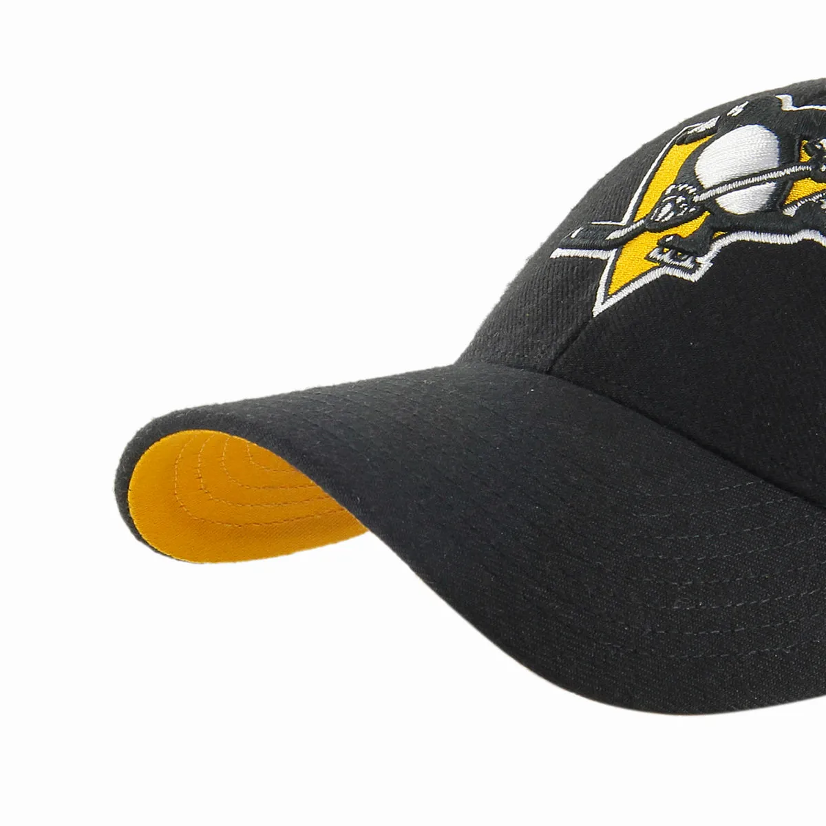 Pittsburgh Penguins 47 Brand MVP Black Ballpark NHL Team Snapback Cap