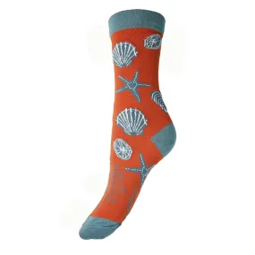 Red Sea Shells Bamboo Socks