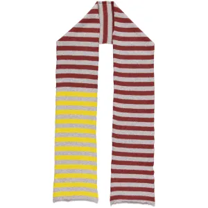 Sienna & Electric Yellow Stripe Lambswool Scarf