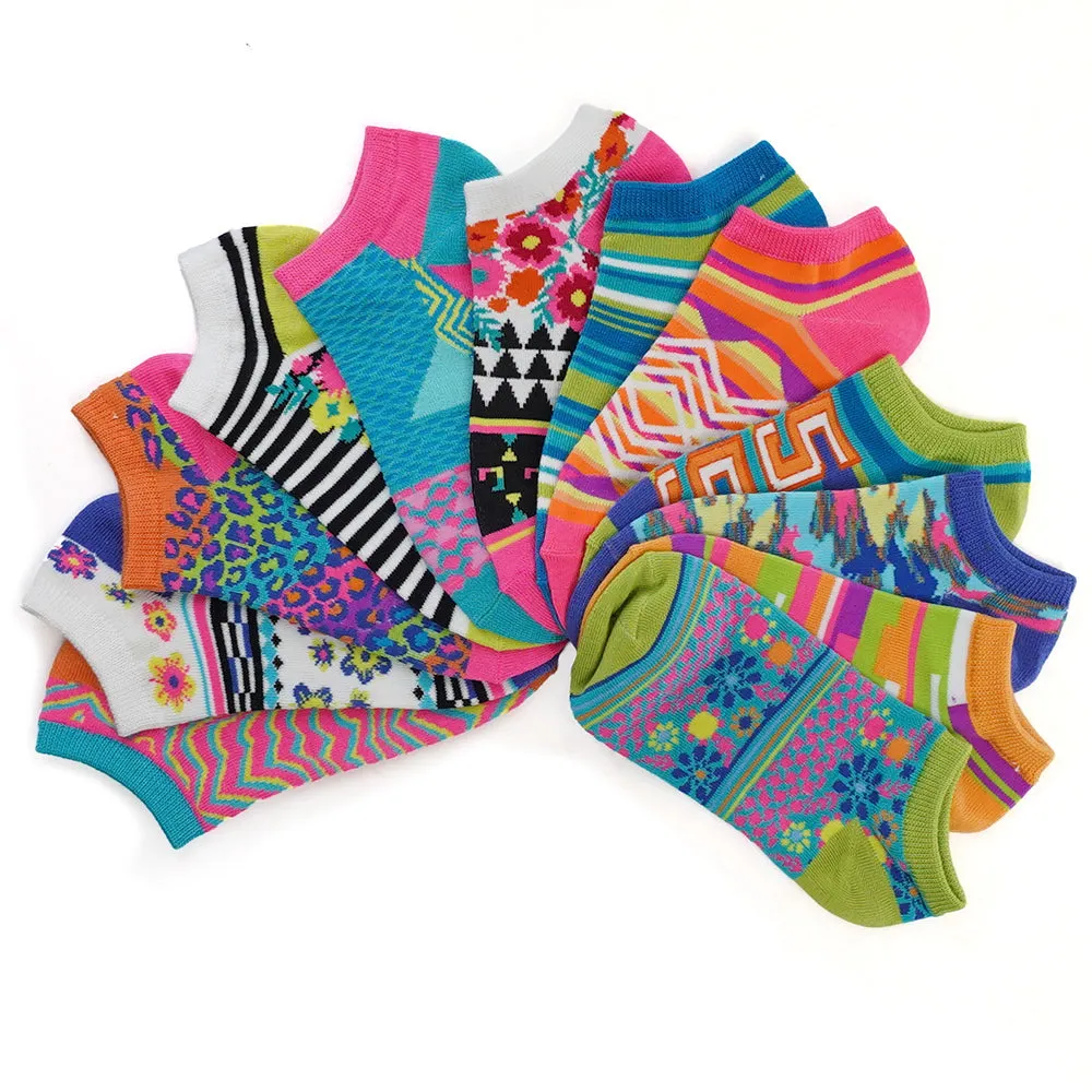 Sof Sole Women's Socks All Sports Lite No Show 6-pack (Mix & Match pattern)