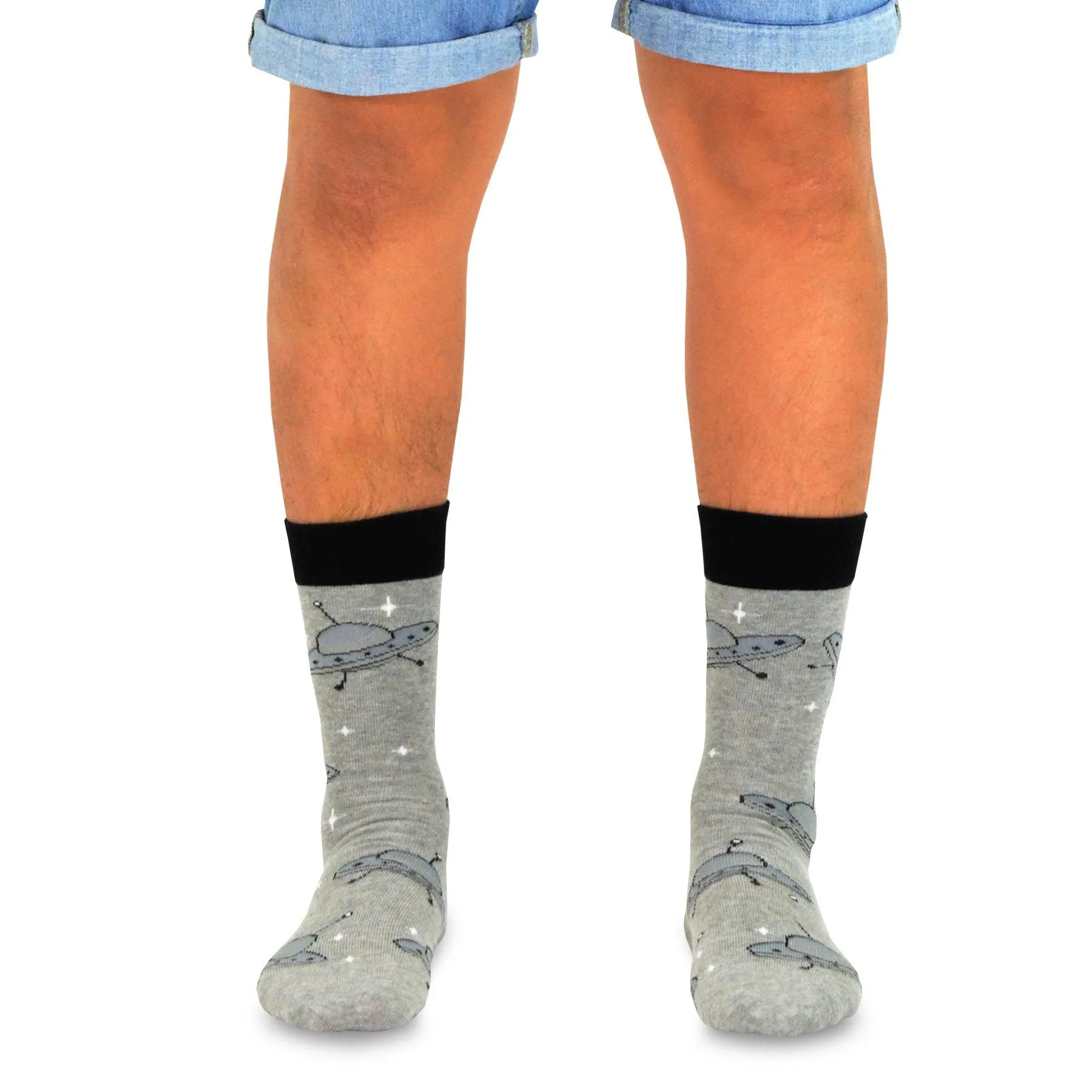 TeeHee Socks Men's Novelty Cotton Crew Galaxy 10-Pack (51173)