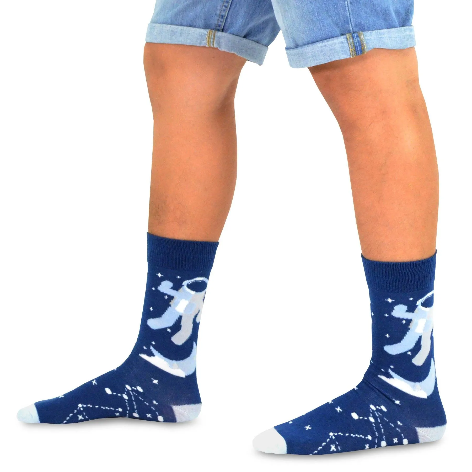 TeeHee Socks Men's Novelty Cotton Crew Galaxy 10-Pack (51173)