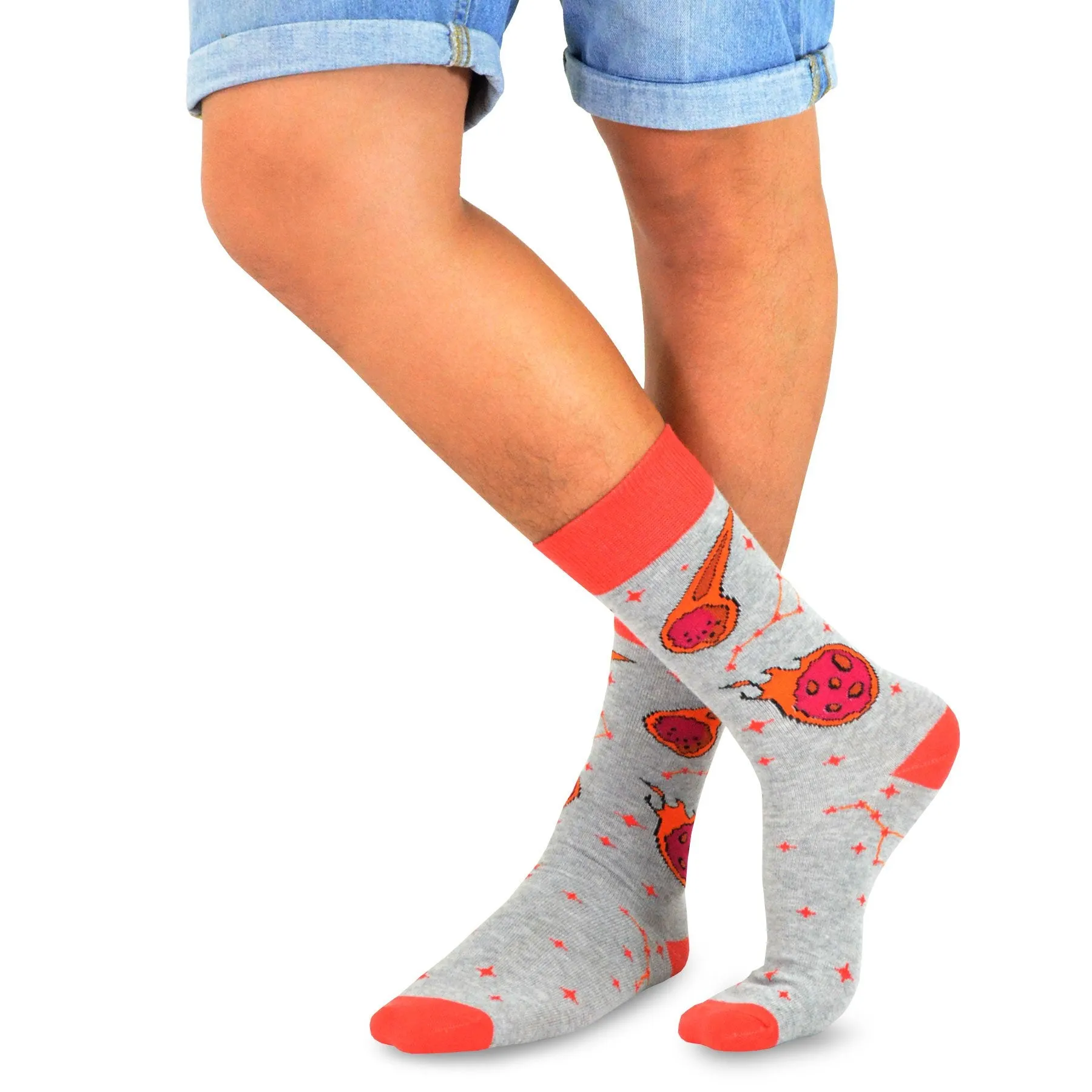 TeeHee Socks Men's Novelty Cotton Crew Galaxy 10-Pack (51173)