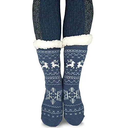 TeeHee Socks Women's Double Layered Polyester Crew Animal Print 3-Pack (12275)