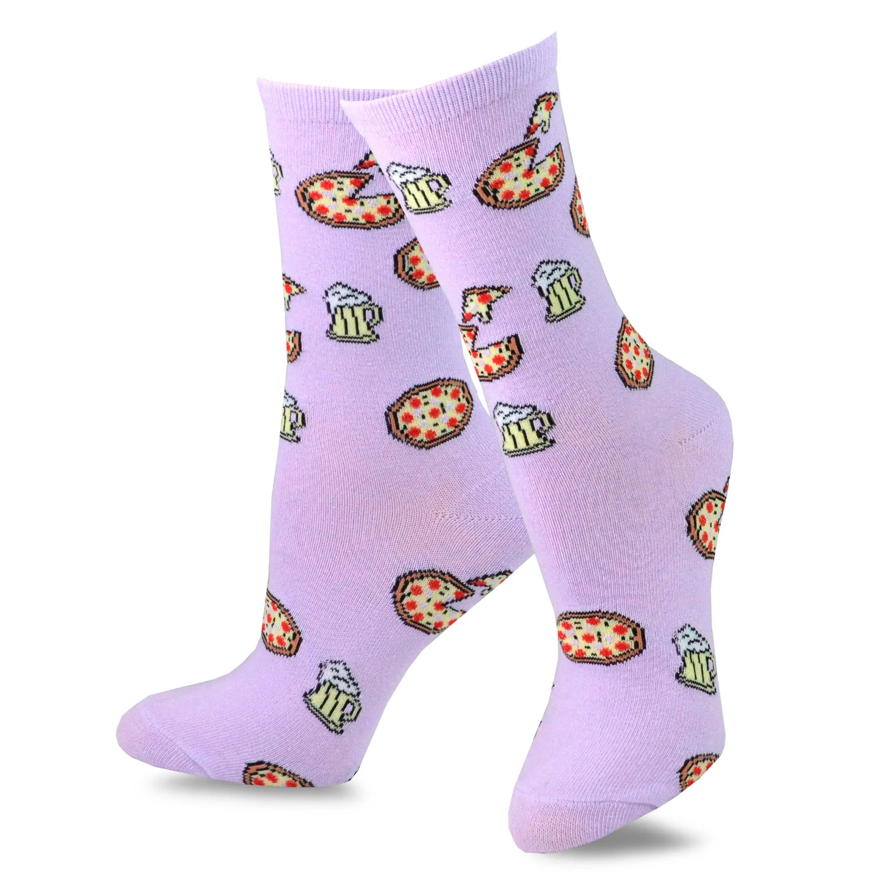 TeeHee Socks Women's Novelty Cotton Crew Style 3 6-Pack (12008)