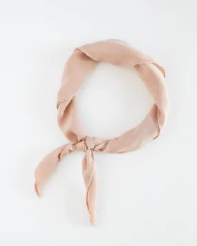 'The Scout' Washable Silk Scarf in Peach