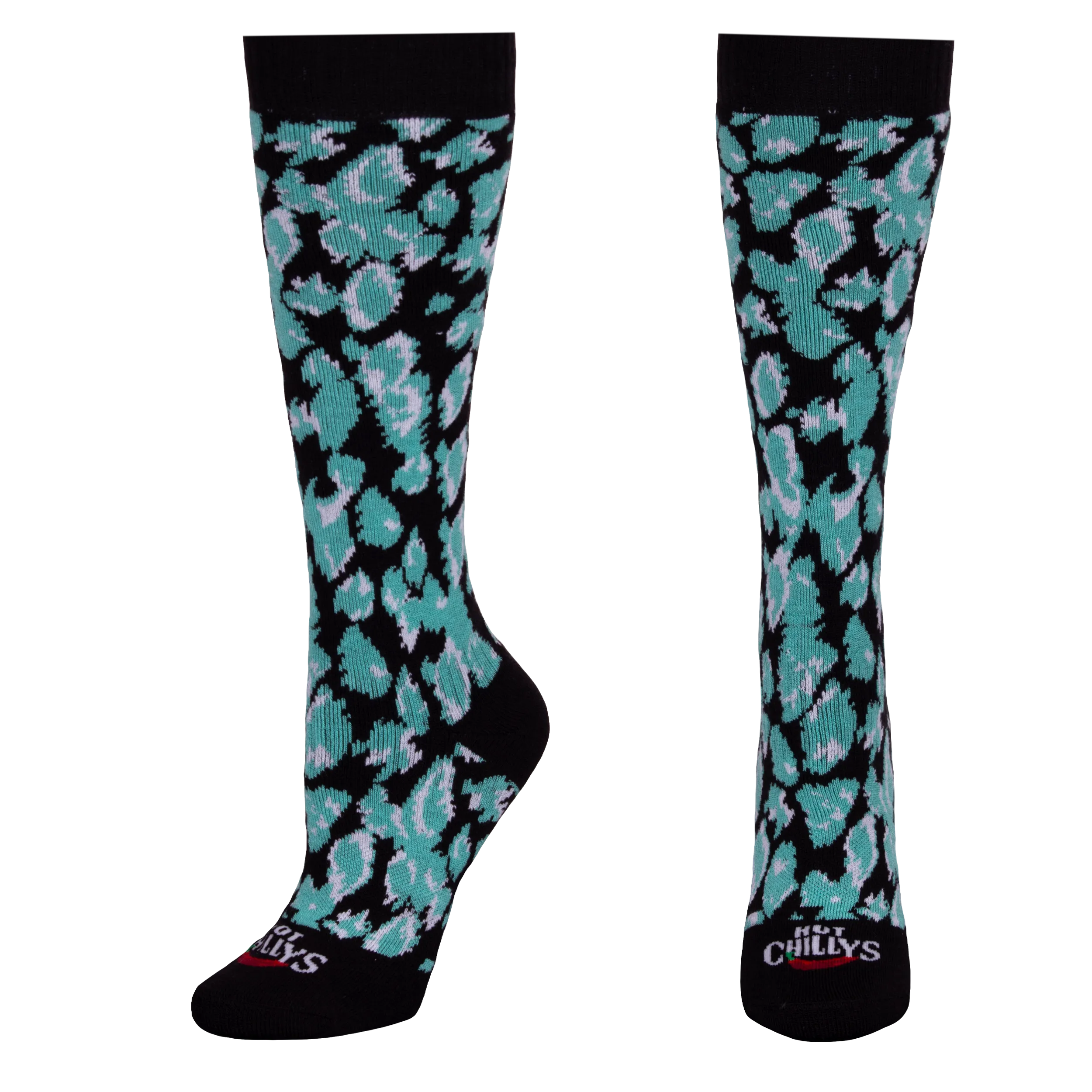 Women's Mid Volume Sock - Black/Lagoon